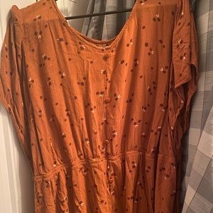 Sonoma Flutter Sleev Faux Button babydoll top